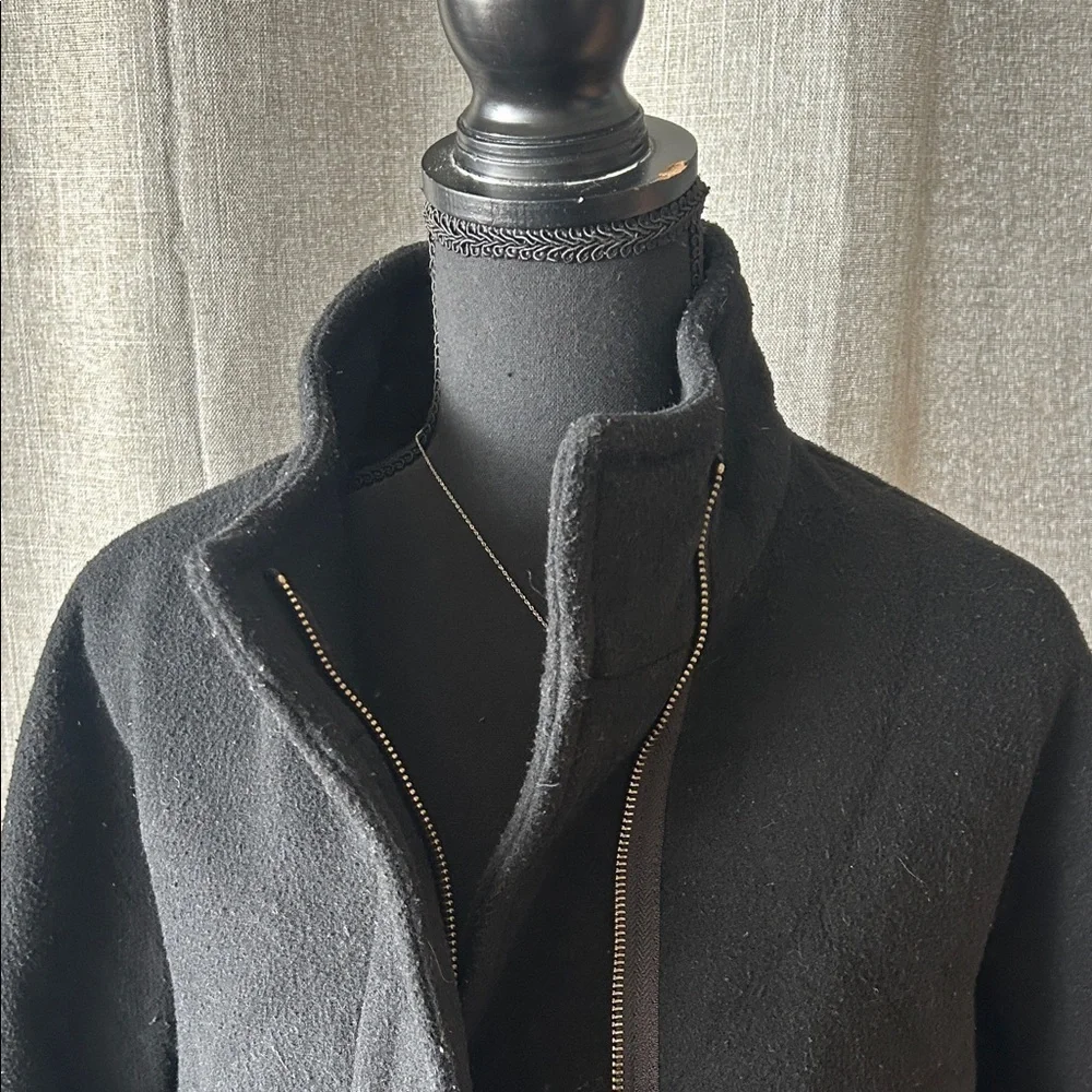 J. Crew Classic Black Trench Coat for Men